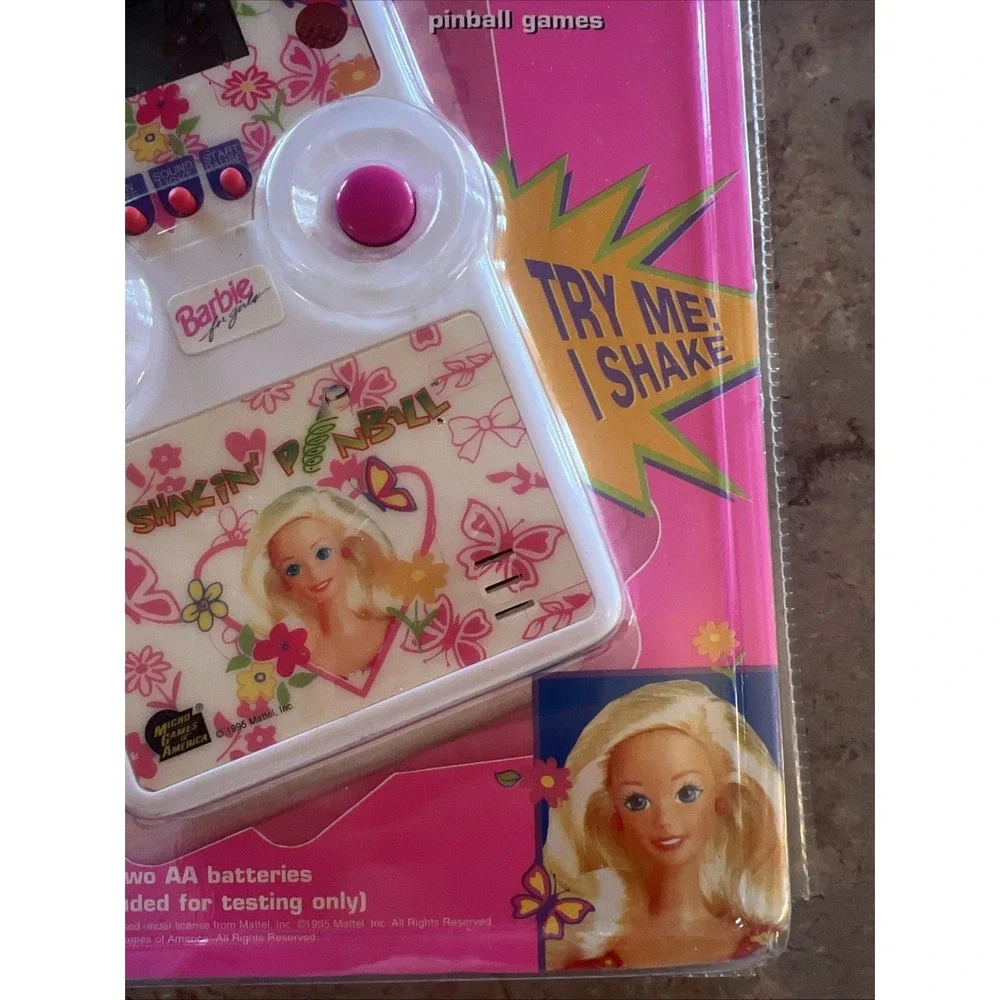 1995 Barbie Shakin Pinball Micro Games Of America Electronic Handheld NOT TESTED